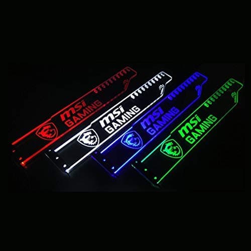 Customizable Yosy LED GPU Brace Universal Acrylic Graphics Card Holder ATX Decoration GPU Bracket with LED Lights - White,Red,Blue,Green 4 Colors Optional (Customize)