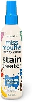 Miss Mouths Messy Eater Stain Treater Spray-Fabric Remover for Spots on Clothes, Underwear, Carpets, Linens, Laundry, Grease All color Stain Remover Fabric, Denim, Down, Jacket, Strip (Pack-1)