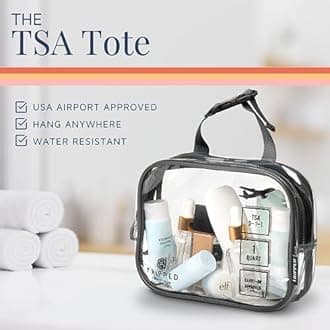 Toiletry Bag Kit Set: Hanging Travel Toiletry Bag + 311 TSA Cosmetic Liquid Bag + Ultralight Accessory Organizer Pouch