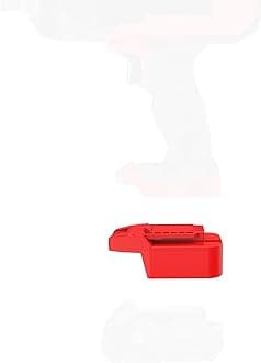 1x Adapter Fits Bauer 20v MAX Cordless Tools - Compatible with Milwaukee M18 (Not Old V18) Red Lithium Batteries- Adapter Only
