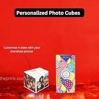 Bomb Single Cube Explosion Box Birthday Personalized photo gift for Couple Surprise Pop up Box for Girlfriend Boyfriend