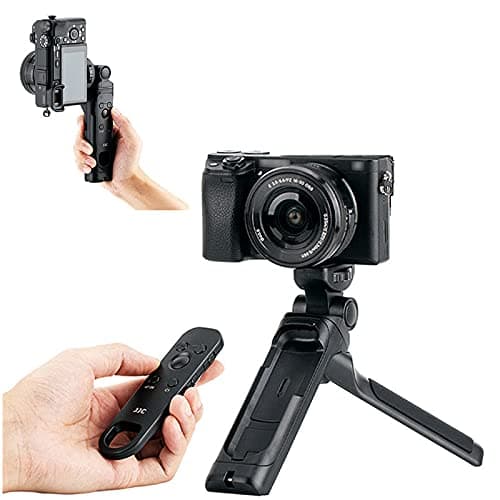 Wireless Bluetooth Remote Control Shooting Grip Mini Tabletop Tripod Replaces GP-VPT2BT for Sony A1II A7CR A7CII A7RV A7 A7S III A9III II A6700 A6600 A6400 A6100 ZV-E10 II ZV-1II ZV-E1 ZV-1F ZV-E10