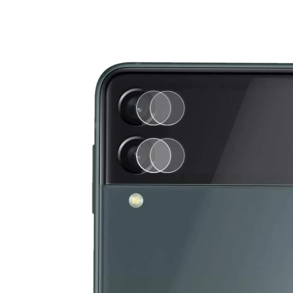 O Ozone [ 2 Pack ] Lens Protector for Samsung Galaxy Z Flip 3 Lens Protector Bubble Free, HD Clear, Scratch Resistant, Anti-Fingerprint, Full Screen Coverage - Clear
