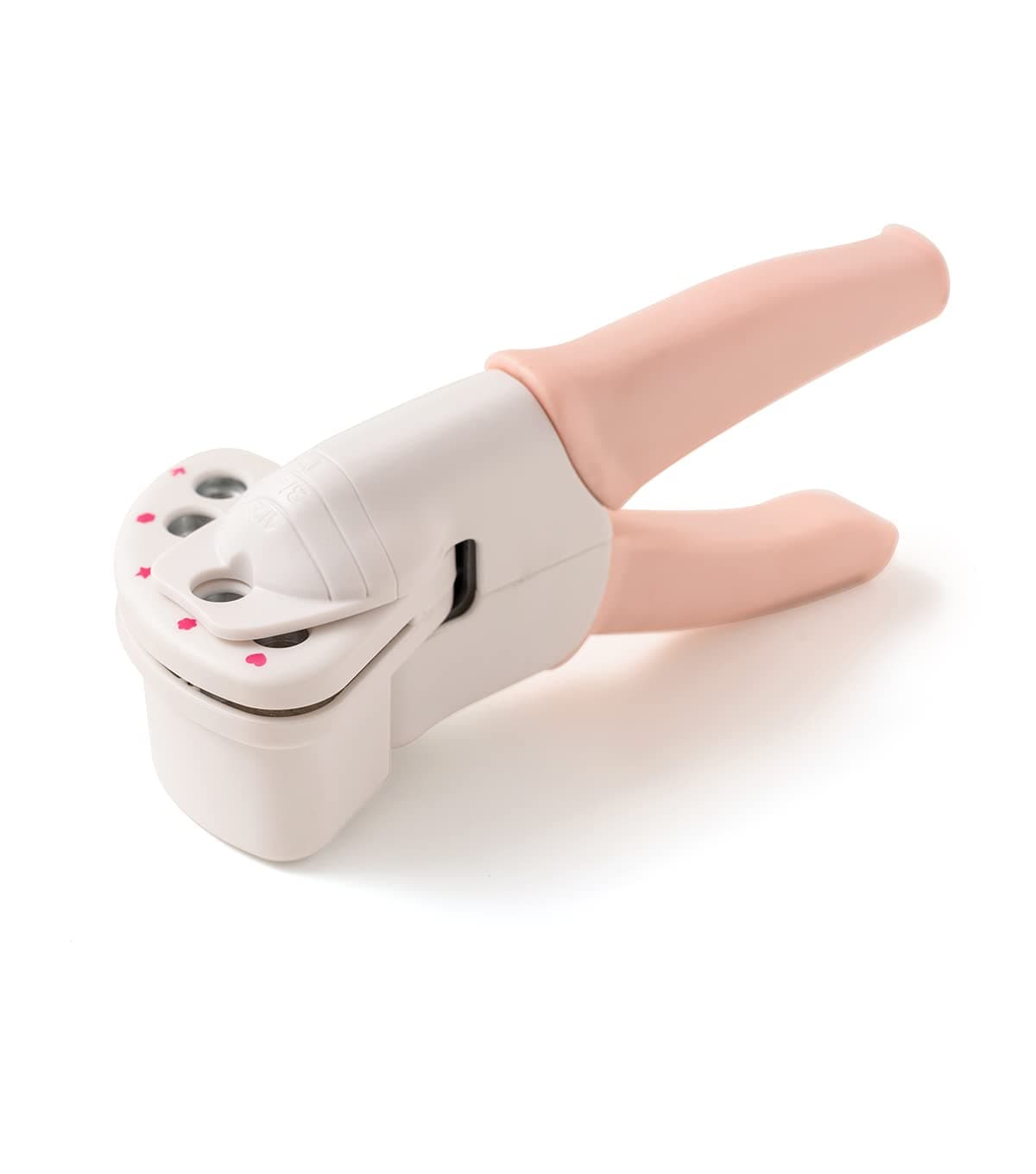 We R Memory Keepers Crop-A-Dile Power Multi Hole Punch, 5 Different Shapes, Heart, Flower, Star, Hexagon, Arrow, for Paper Cardstock, Chipboard, Fabric, Thin Tin, Leather, Plastic