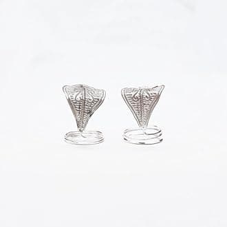Real Silver Naag Naagin shivratri Shiva Pooja & Meditation Snakes Pair Astrology Remedy (Size : L-5cm * W-3cm * H-4cm | Weight : 13 to 15gm Approxe)