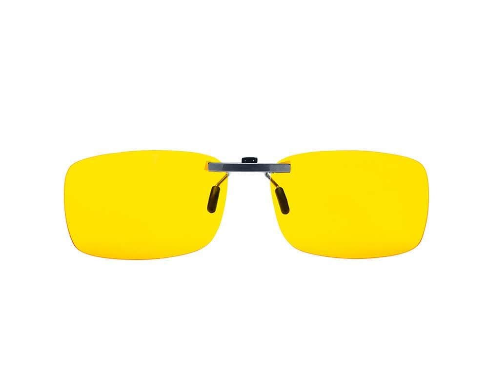 SUNDESIGNSUPERIOR NIGHT DRIVING CLIP ON SUNGLASSES WITH CASE