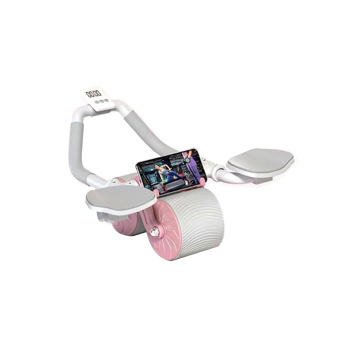 FC22 Elbow Support Automatic Rebound Abdominal Wheel,Ab Roller for Abdominal Exercise Machine,Abs Workout Equipment,Dolly Core Strengthening Trainer Fitness Belly Training for Men & Women