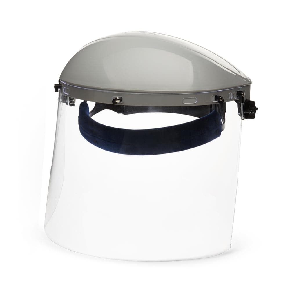 Sellstrom Advantage Series Face Shield - Clear Window with Standard Binding - Comfortable Ratcheting Headgear, ANSI Z87.1+ (S30120)