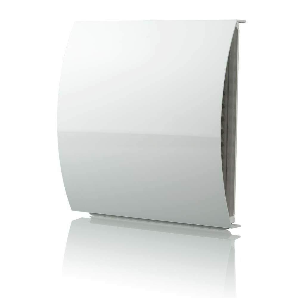 150 mm (6”) White External Wall Vent Cover – Wind & Sound Reducing Baffle with Draft Exclusion for Extractor Fans & Heat Recovery