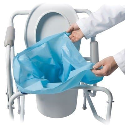 MTS Medical Supply Sani-Bag Plus Commode Liner, 100 Count