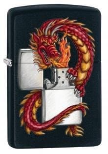 Zippo Dragon Lighter. Engraved by Pocket Gift using Traditional Diamond Cut Techniques. Presented in an Attractive Quality Gift Box.