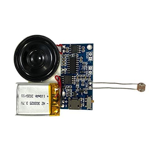 Light Activated MP3 Recordable PCB Sound Module USB Downloadable Sound Module for Greeting Cards-with Lithium Polymer Batteries and USB Cable