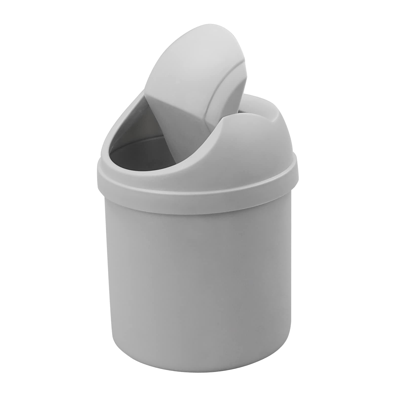 Uumitty Plastic Mini Trash can, Small Desktop Garbage Can with Lid, 0.5 Gallon, 1 Pack, Pink