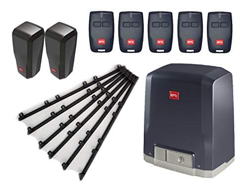 BFT DEIMOS KIT (DEIMOS AC A600 Motor with an Integrated Control Unit 230 V + 5 X RCB02 remotes + DESME A15 photocells) for Sliding Gates up to 600 kg + 6m Nylon Gear Rack
