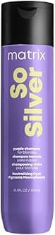 – Matrix Hair Shampoo, For Blondes, Greys and Silvers, Tones + Neutralises, Total Results, So Silver
