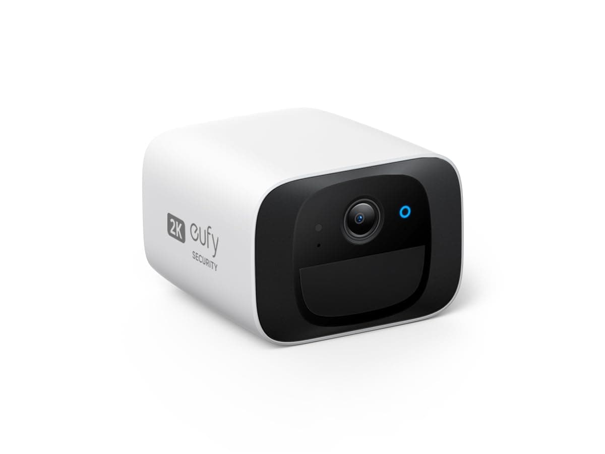eufy Security C210 SoloCam, Wireless Outdoor Camera, 2K Resolution, No Monthly Fee, Wireless, 2.4 GHz Wi-Fi, HomeBase 3 Compatible