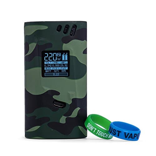 Smok Alien Case Protective Case Cover for Smok Alien 220W with 2 Pcs Silicone Ring (Camouflage)
