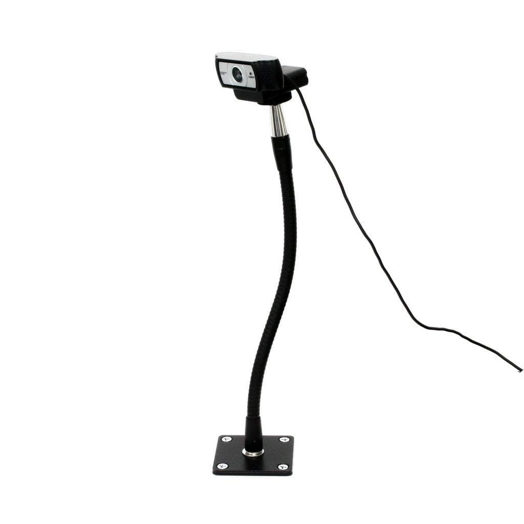 13" Flexible Arm Webcam Stand with Plate Mount