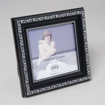 Coronado 5 x 5 Tabletop Picture Frame Black/Silver