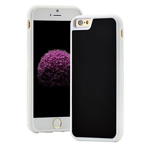 iPhone 5 5S SE Anti-Gravity Selfie Case, BEoffer Antigravity Nano Adsorption Suction Shockproof Rugged Hybrid Rubber Hard Apple Phone Back Magical Cover Lightweight Adsorbed Wall Window Desk(White)