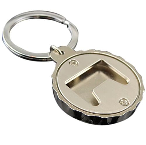 Mini Portable Unique Metal Key Chain Ring Keyring Bottle Caps Bottle Opener Key Chain