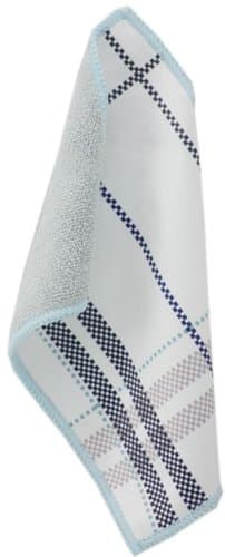 Toddy Gear Dot Matrix 5 x 7 Inch Premium Microfiber Smart Cloth, for iPad and Touch Screen Cleaning - Retail Packaging - Gray/Blue, 15X7B1702