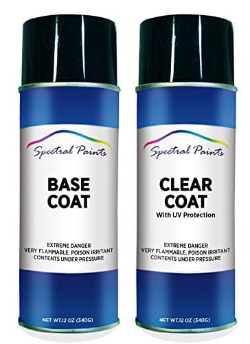 Spectral Paints Compatible/Replacement for Honda B537M Atomic Blue Metallic 12 oz. Aerosol Spray Paint and Clear Coat