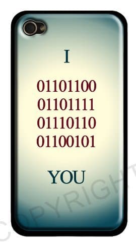 I Love You Binary Numbers Couples Best Friends iPhone 6 Case - iPhone 6 Case - I Love You Abstract Cover for iPhone 6