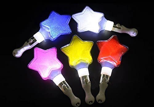 WEICO DIRECT LED Flashing Light up Stick Multi Color Flashing Star Hand Light x 12