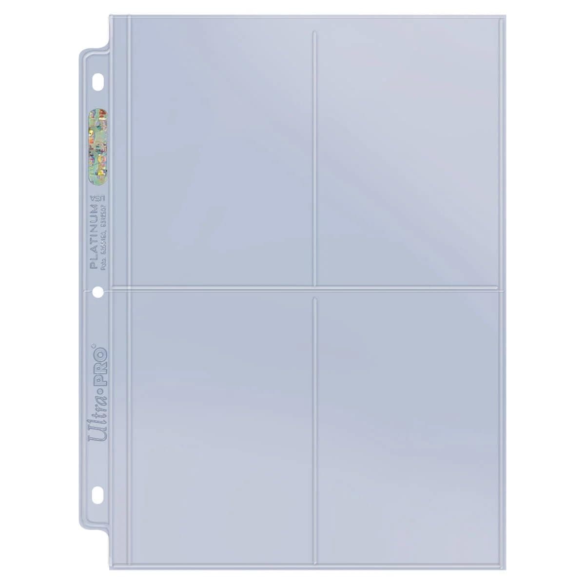 4-Pocket Platinum Page with 3-1/2" X 5-1/4" Pockets 100 ct.