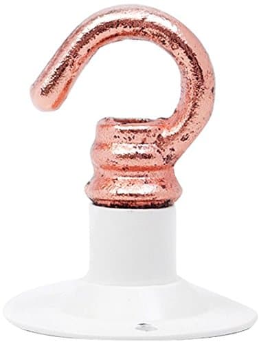 CH.02W/C Industrial Ceiling Hook, Metal, White/Copper