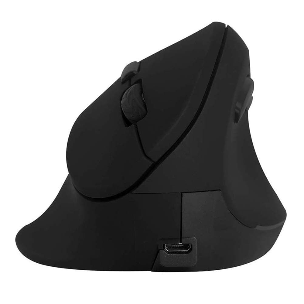 SXBan Wireless Ergonomic Mouse For Large Hands, 2.4G Optical Wireless Vertical Mouse With Adjustable Dpi 1000/1200/1600, 5 Buttons For Laptop Desktop Pc Macbook - Black