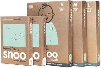 The Big Bundle 100% Organic Cotton - Includes 3 SNOO Sacks and 2 SNOO Bassinet Fitted Sheets (Teal)