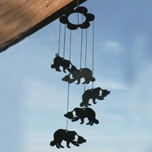 Profiles Border Collie Metal Wind Chime