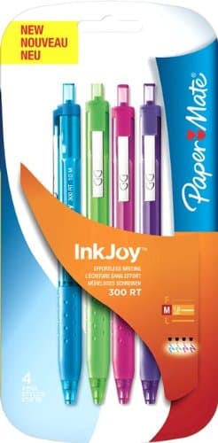 Paper MateInkjoy 300 Retractable Ball Pen Medium Assorted Fun Colours - (Pack of 40)