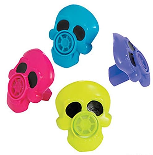 48 Skull Whistles (Assorted Styles)