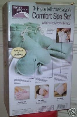 Microwaveable spa Set Sarah Peyton Herbal Aromatherapy Heat wrap