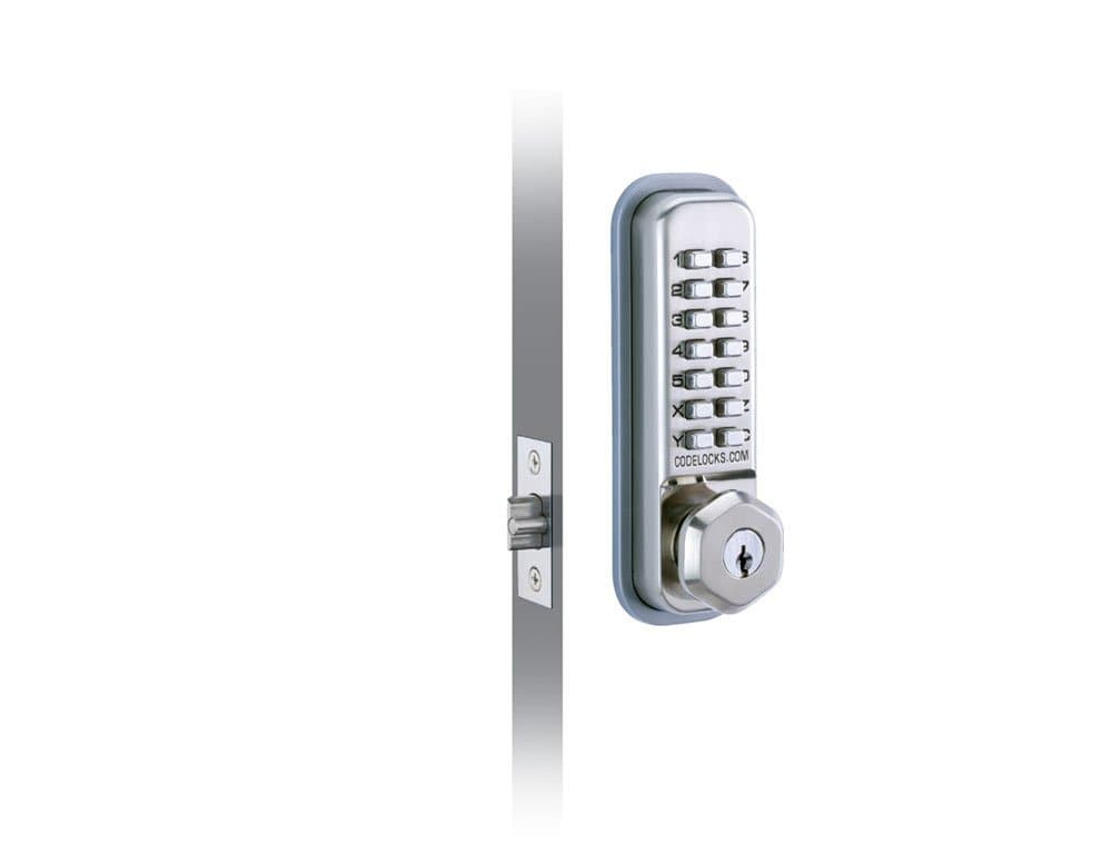 Codelocks 0255 SS CL255 Key Override Mechanical Lock, PVD Stainless Steel