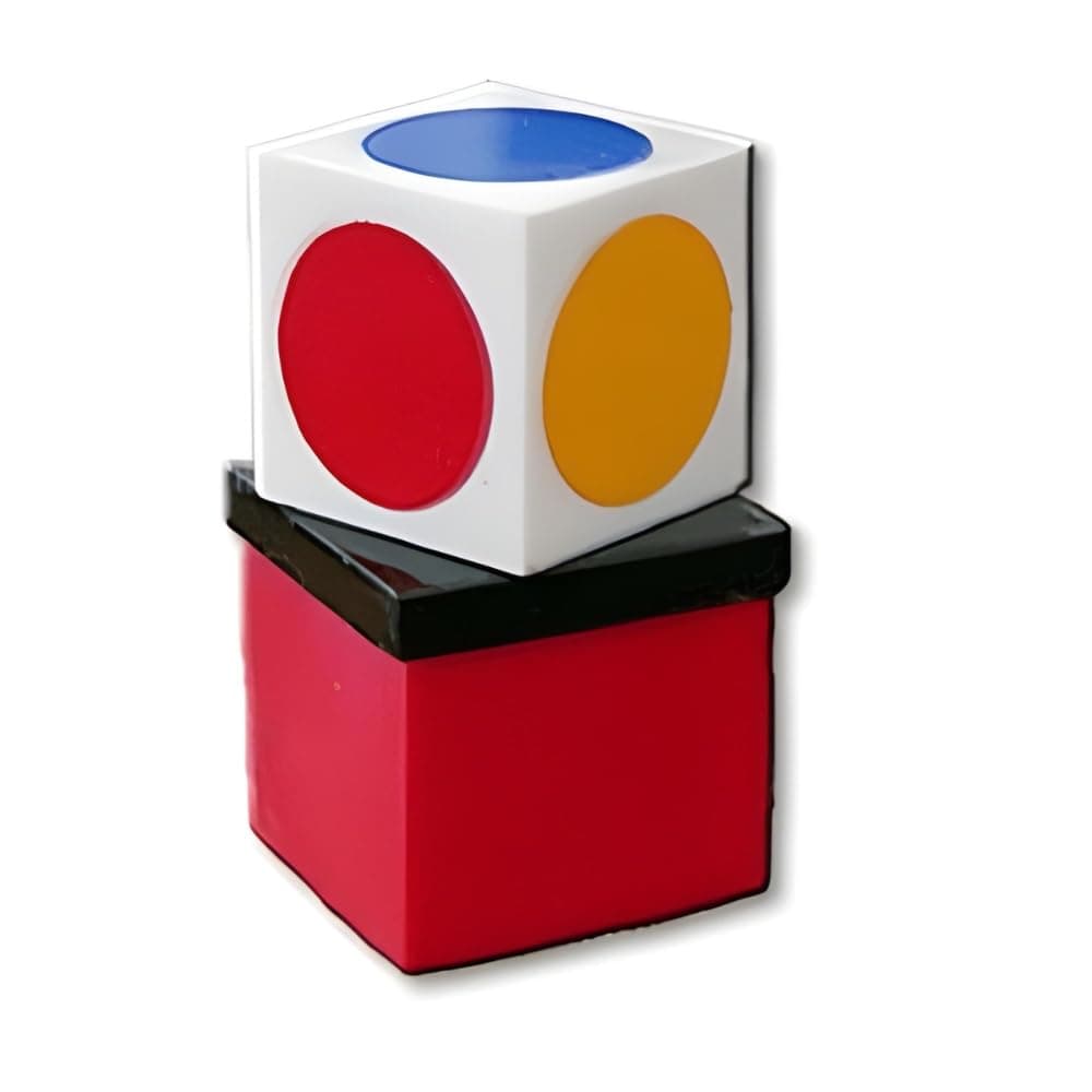 MilesMagic Magician's Color Vision Gimmick | Magic Cube Illusion with Colour Prediction Box for Astonishing Real Close Up Street Magic Tricks and Mentalism