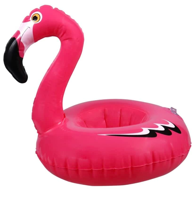 Floating Cup Holders | Great for Hot Summer Days in The Pool | Flamingo, Unicorn, Seahorse, Palm Tree (Flamingo)