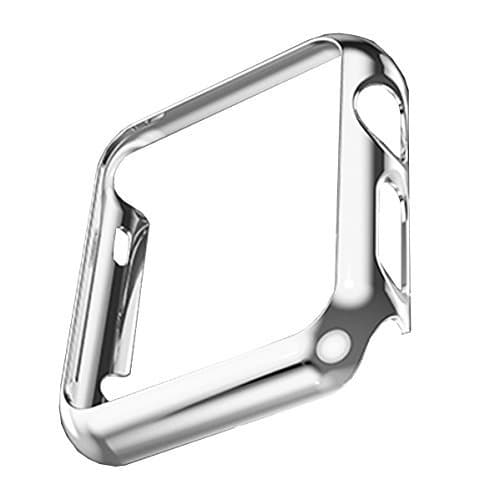 Apple Watch Case,Mangix 3C-Aone PC Plated Cover Case for Apple Watch (PC Case Silver 42mm)