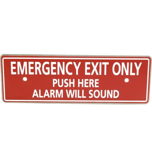 CORPORATION Emergency Exit Alarm Paddle Bar Plate ECL-8220