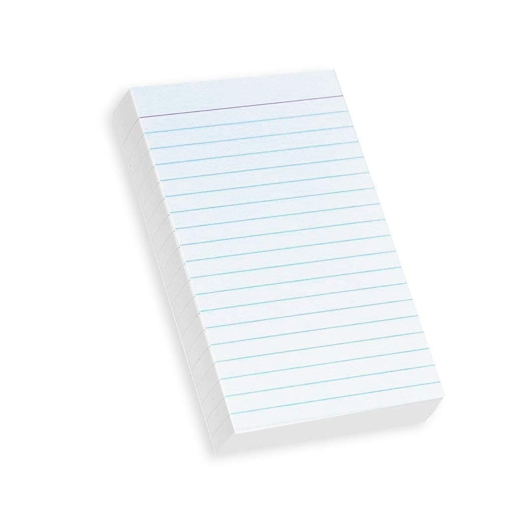 Home Advantage Vertically Ruled White Mini Index Cards, Note Cards (3x5)