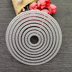 Nesting Circle Metal Die Cuts,DIY Craft Cutting Template Molds for Card Making Scrapbook Album Decoration
