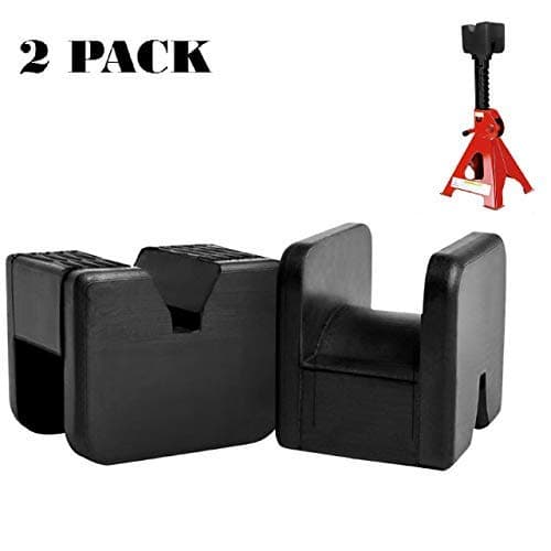 2 Jack Pad Adapter Rubber Jack Pads for Jack Stands Jack Pads Pinch Weld Slotted Frame for Jack Stand General-Purpose Rubber