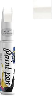Car Touch Up Paint Scratch Repair Waterproof Auto Scratch Remover Pen (White Pearl)