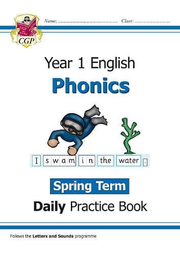 KS1 Phonics Year 1 Daily Practice Book: Spring Term (CGP Year 1 Daily Workbooks)