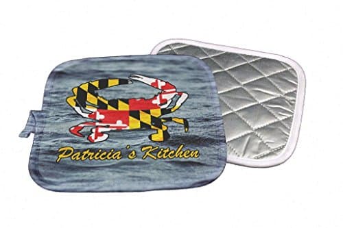 Personalized Pot Holder - Maryland Crab Flag