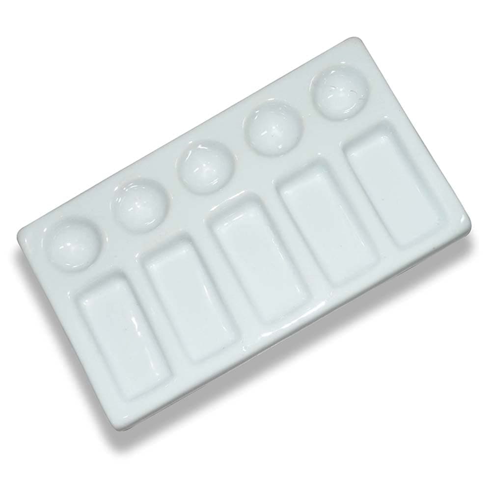 Artmate Ceramic Palette, 18.4 cm x 10.8 1.8 Size