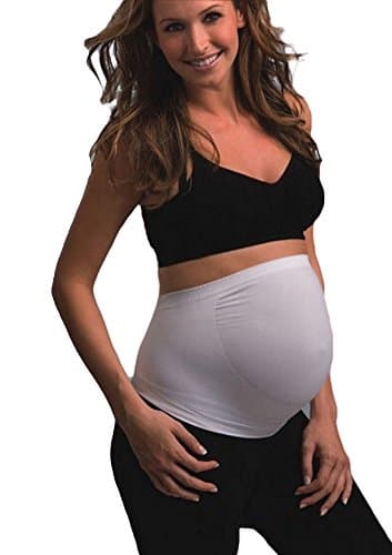 ElephANT Maternity Women's Seamless Belly Band for Back Support (Medium, Beige)